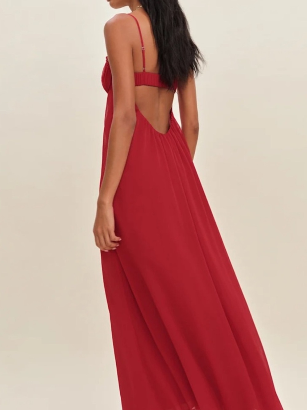 Reformation Cebba Dress Cherry - Picture 2 of 10